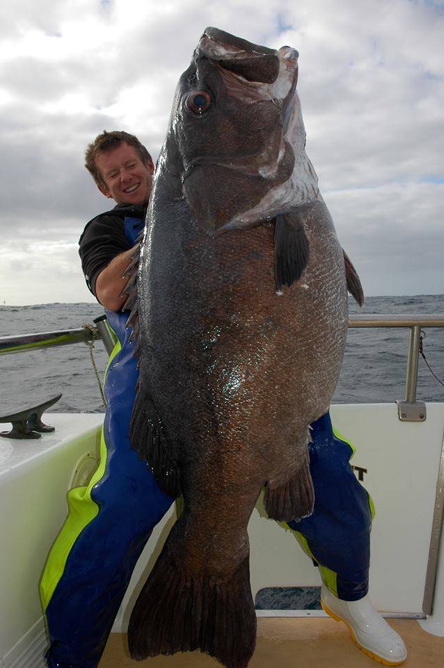 Fisherman wearing Stormline with huge fish