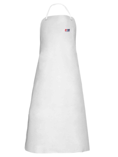 Heavy duty PVC apron in white
