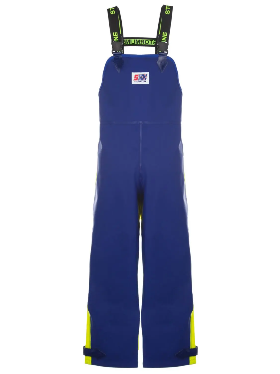 Stormline Crew 654 Heavy Duty PVC Bib and Brace Pants, Medium (M) Neon/Blue