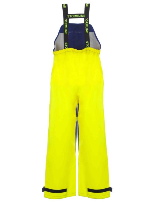 Crew 654 Commercial Fishing Bib and Brace back