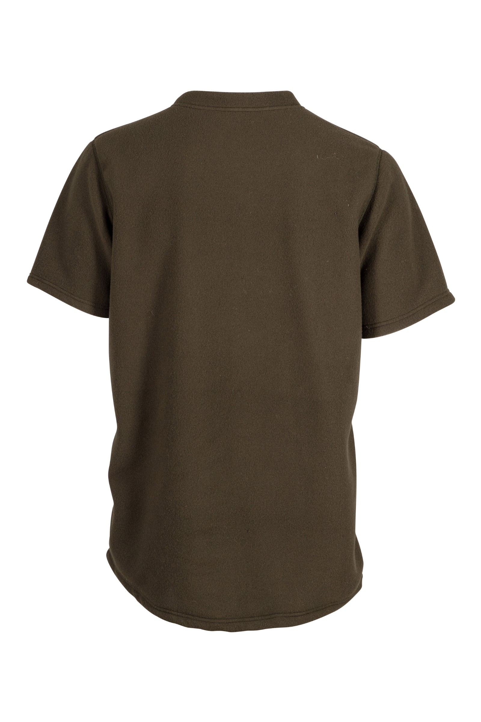 Vue de dos du t-shirt sous-couche polaire Riverton olive avec ourlet arrière rallongé